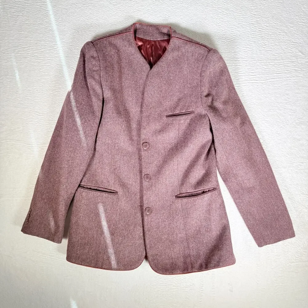 Judy's Place Womens Blazer & Skirt Sz 10 Tweed Vintage Grandmacore Academia Wool